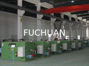 FUCHUAN 7.5Kw Wire Twisting Machine , 2.5Kgf Sky Blue Wire Buncher Machine