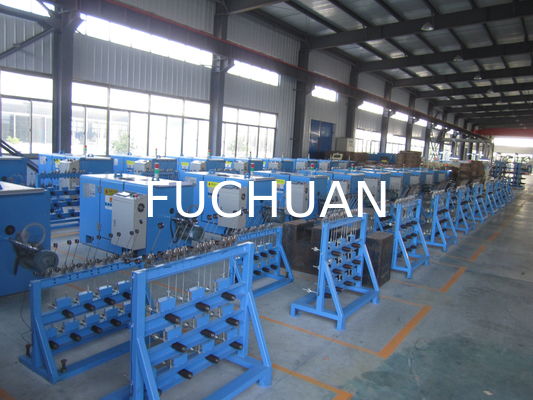 Sky Blue Copper Wire Twisting Machine Bunching 5000 Rotating Speed Touch Screen Operation