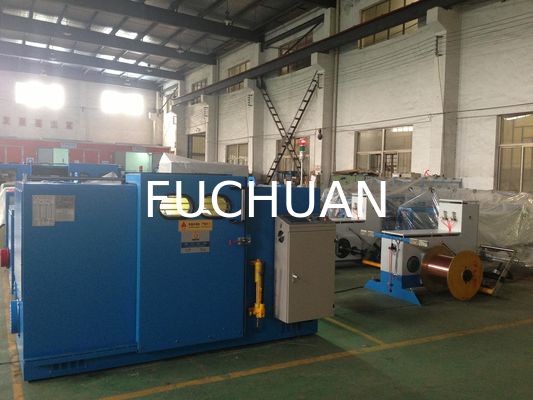 Sky Blue Wire Double Twist Bunching Machine Core Wire Stranding Outer Dia 1 6mm