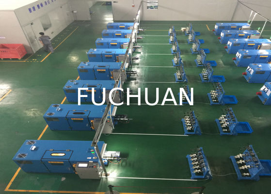 Sky Blue Copper Wire Twisting Machine Touch Screen Operation Equipment