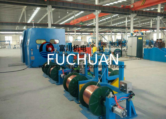 Silver Jacketed Wire Bunching Machine 18.5Kw Touch Screen Operation Equipment