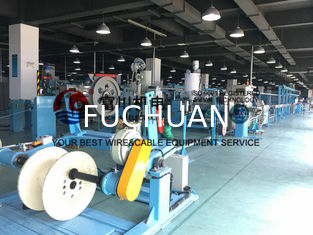 Fuchuan PU PE PVC Extrusion Machine , BV BVR Wire Extruder Line For Wire Dia 5-20mm