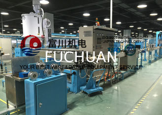 PVC Extrusion Line For Building Wire With Drawing Inlet Dia 2.5-3mm Out Dia 0.8-1.7mm