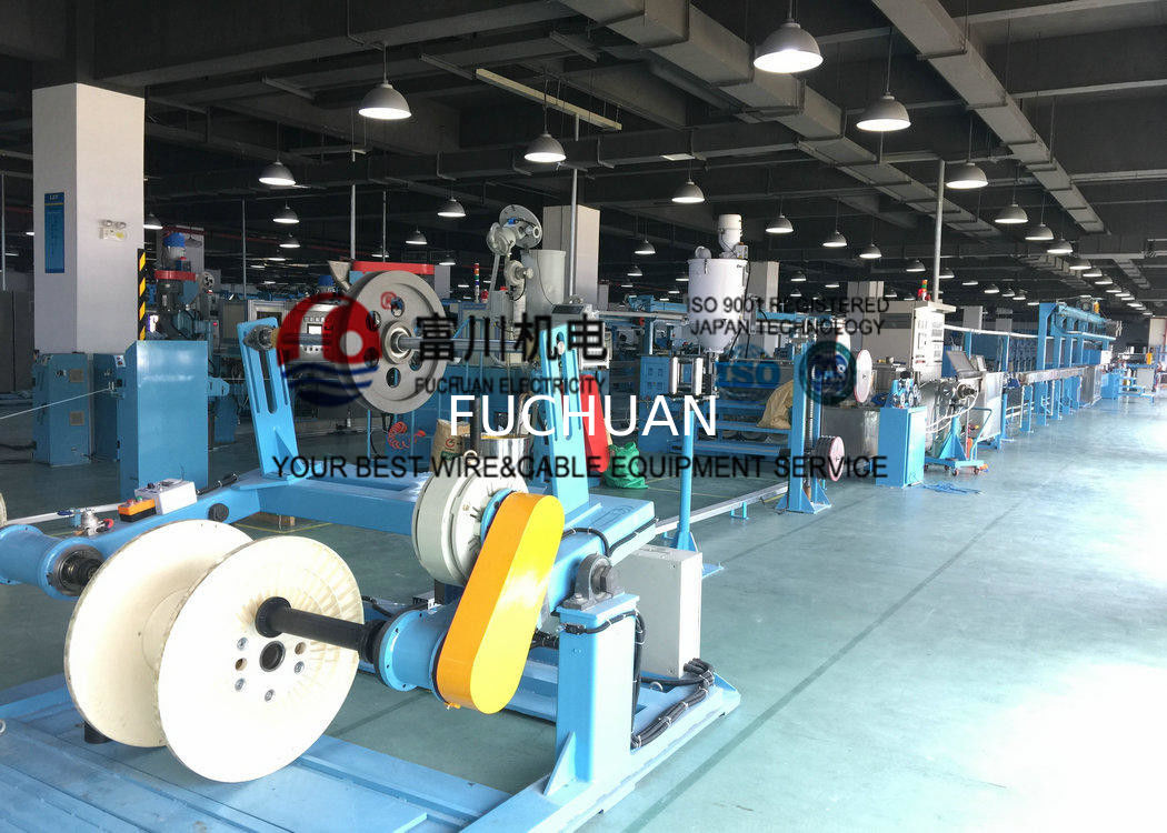 Wire Extrusion Machine , Power Wire Insulated Sheathing For Wire Dia 5. ...