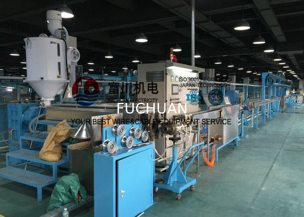 Cable Extrusion Machine For Power Wire Insulated Sheathing Wire Dia 0.8-8mm