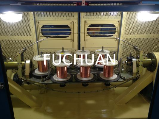 FUCHUAN 4000 Twist Copper Wire Bunching Machine Touch Screen Operation 19 Pcs