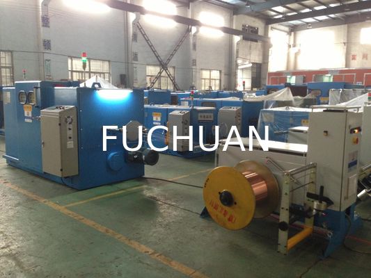 Bare Copper Double Twist Bunching Machine 1.2Kgf Magnetic Powder Clutch Equipment