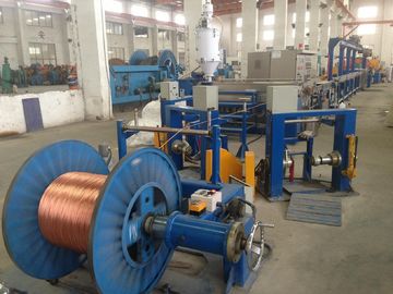 PVC ,SR - PVC Plastic Extrusion Machinery Insulating Wire Extruder Line