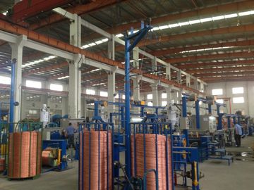 PVC ,SR - PVC Plastic Extrusion Machinery Insulating Wire Extruder Line