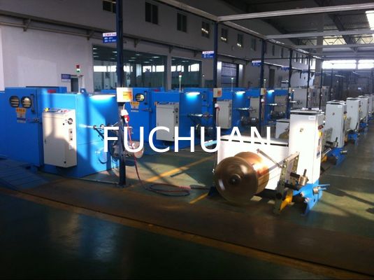 Copper Wire Double Twist Bunching Machine Multiple Drawing Bobbins Active Pay Off