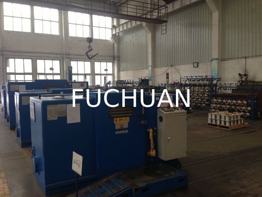 Blue Normal Wire Twisting Machine Double Twist Bunched Copper Wire Pay Off