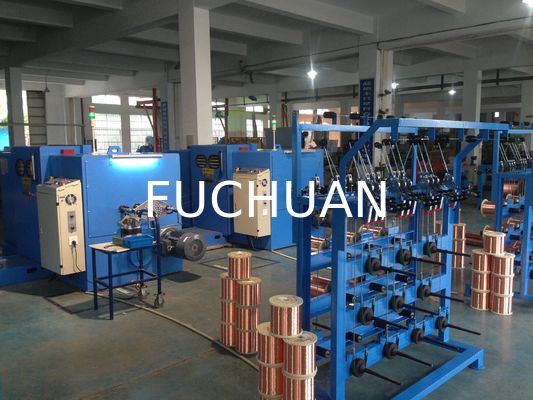 Blue Normal Wire Twisting Machine Double Twist Bunched Copper Wire Pay Off