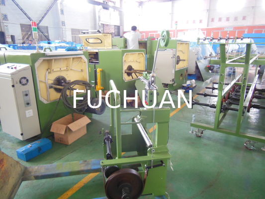 Frame Type Copper Wire Double Twist Bunching Machine Passive Pay Off Apple Green