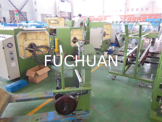 Frame Type Copper Wire Double Twist Bunching Machine Passive Pay Off Apple Green