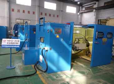 PLC Control Bare Copper Wire Twisting Machine Magnetic Tension Pay Off