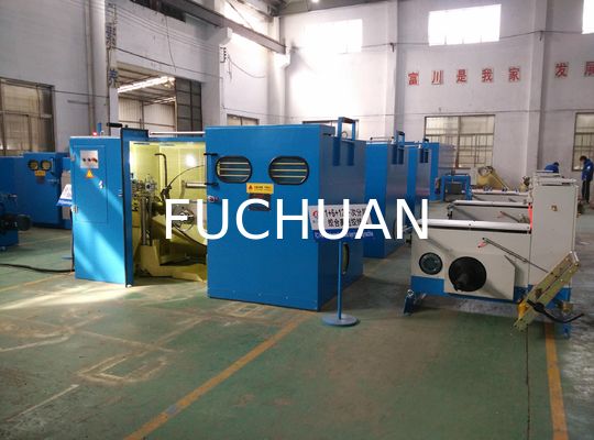 PLC Control Bare Copper Wire Twisting Machine Magnetic Tension Pay Off Equipment
