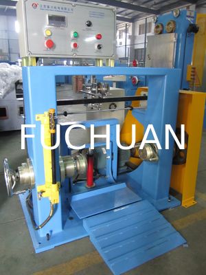 Blue Single Shaft Wire Bunching Machine Take Up 630mm Bunched Copper Wire
