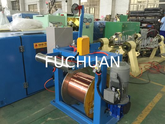 Sky Blue Copper Wire Twisting Machine Shaftless Active Wire Take Up Equipment
