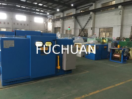 Sky Blue Copper Wire Twisting Machine Shaftless Active Wire Take Up Equipment