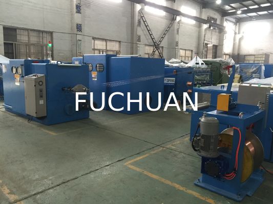 Sky Blue Copper Wire Twisting Machine Shaftless Active Wire Take Up Equipment