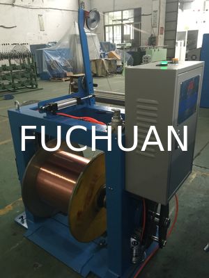 Sky Blue Copper Wire Twisting Machine Shaftless Active Wire Take Up Equipment