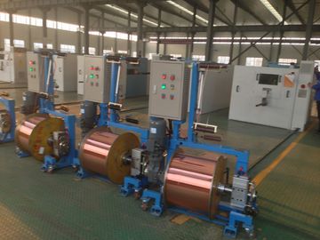 Blue Single Shaft  Wire Take Up Machine 630mm For Bunched Copper Wire