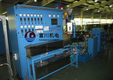 Photovoltaic 50 Cable Extrusion Machine Non - Halogen Flame Resistant Wire Dia 0.6-4mm