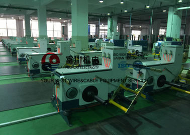 Sky Blue Copper Cable Twisting Machine , Double Twist Bunching Machinery