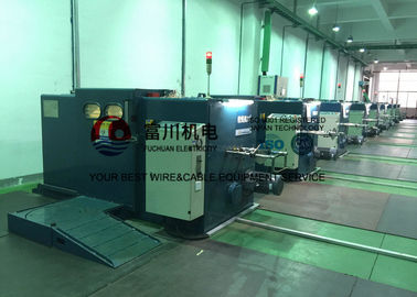 Sky Blue Copper Cable Twisting Machine , Double Twist Bunching Machinery