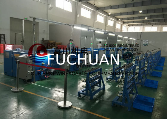 Passive Active Pay Off Copper Wire Bunching Machine 0.08mm - 0.45mm Wire