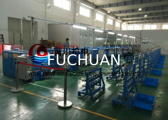 Passive Active Pay Off Copper Wire Bunching Machine 0.08mm - 0.45mm Wire