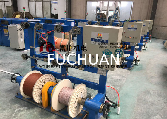 Touch Screen Double Twist Buncher 3000 Rpm Core Wire 500 Take Up Bobbin