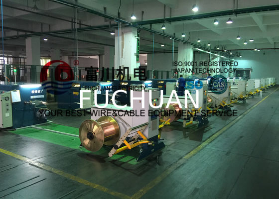FUCHUAN Touch Screen Double Twist Bunching Machine Buncher Pitch 6.3-52.3