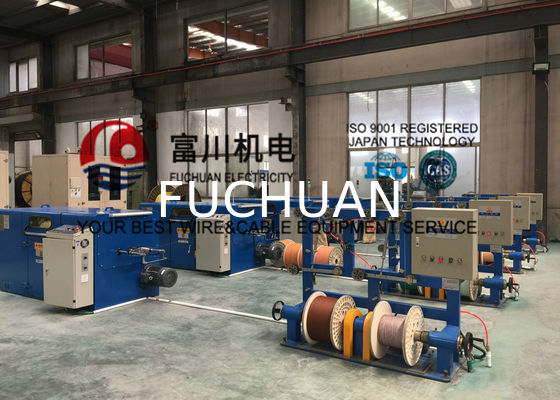 FUCHUAN Touch Screen Double Twist Bunching Machine Buncher Pitch 6.3-52.3