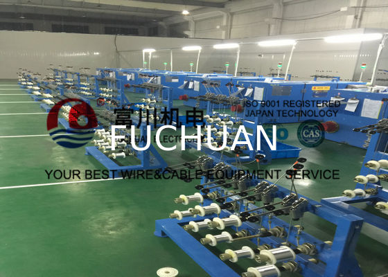 High Productivity Copper Wire Bunching Machine 19 Pcs 2000 Rpm PLC Controller
