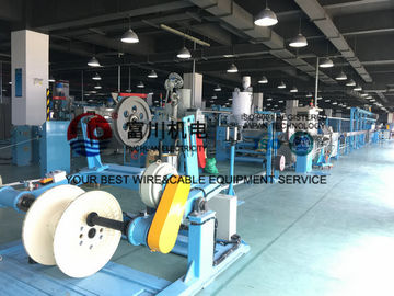 Fuchuan PU PE PVC Extrusion Machine , BV BVR Wire Extruder Line For Wire Dia 5-20mm