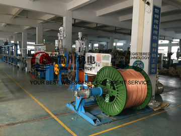 Fuchuan PU PE PVC Extrusion Machine , BV BVR Wire Extruder Line For Wire Dia 5-20mm