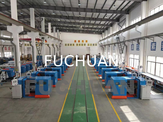 Bare Copper Wire Bunching Machine Electric Changing Pitches Twist Direction S Or Z PLC Control