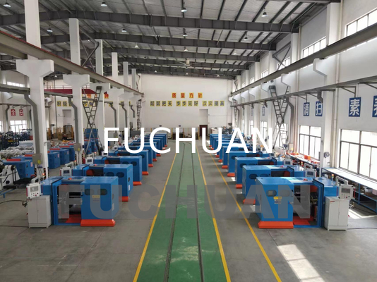 Bare Copper Wire Bunching Machine With Electric Changing Pitches Twist Direction S Or Z And PLC Control System