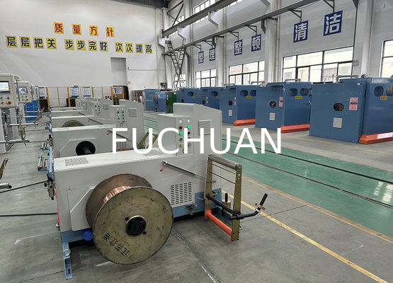 Bare Copper Wire Bunching Machine With Electric Changing Pitches Twist Direction S Or Z And PLC Control System