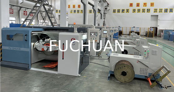 Double Twist Copper Wire Bunching Machine Max 50 Square Meters Cross Section Enamelled Bare Aluminum Wire