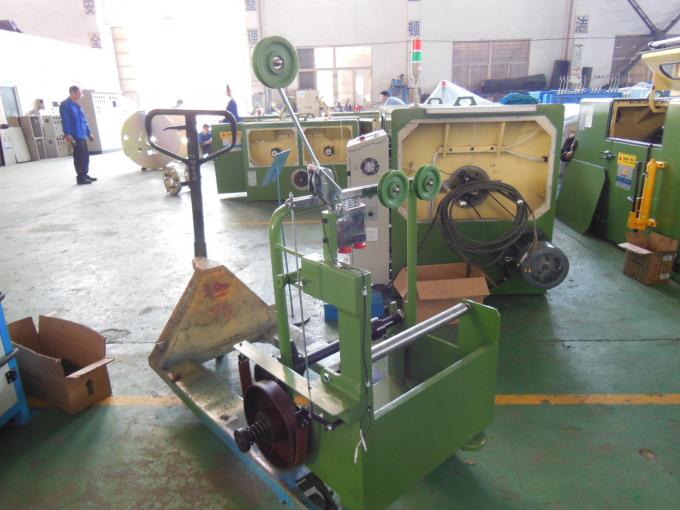 Frame Type Copper Wire Passive Pay Off Machine Apple Green With Buncher 0