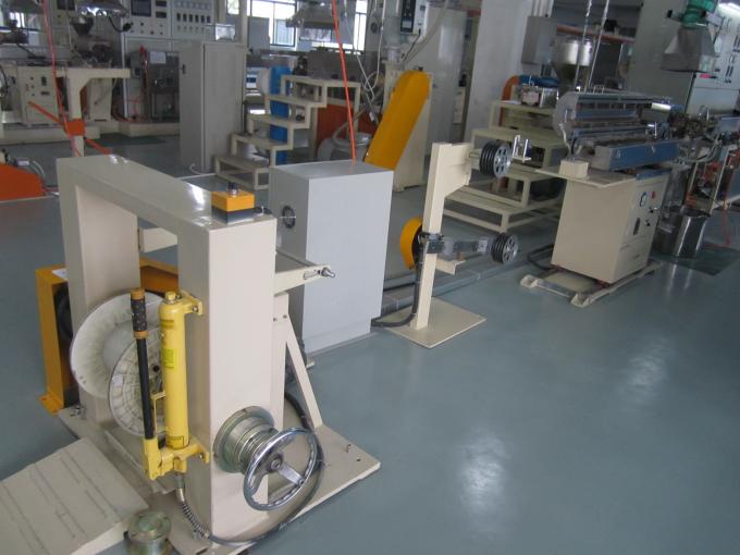 Sky Blue Cable Extrusion Machine 120 Tension Rack Dia 500mm - 630mm Bobbin 0