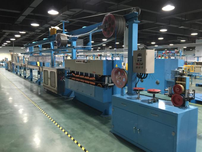 DAHETEC Sky Blue Electric Wire Extruder Machine for Single Wire Dia 6-25mm 1