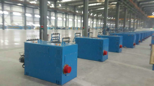 Sky Blue Copper Wire Twisting Machine , Touch Screen Operation 2