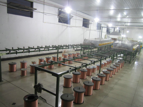 55Kw 40Pcs Wire Tinning Machine Inverter Control With 8 Inch Take Up Bobbin 0