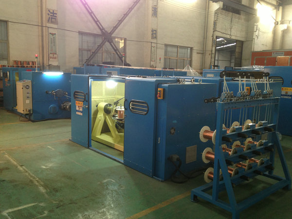Passive / Active Pay Off Copper Wire Bunching Machine / Equiment 50 Heads / Set 1